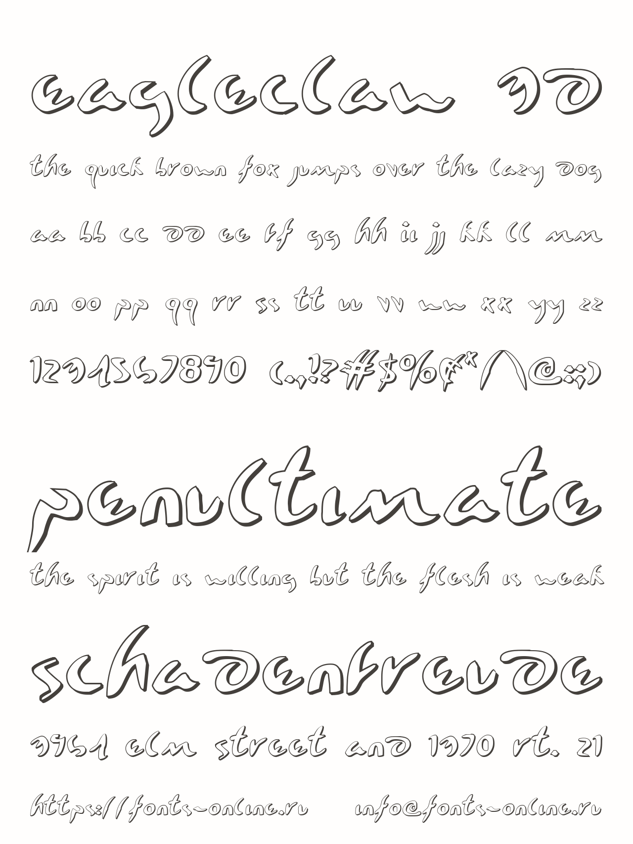Eagleclaw 3D Free Font Download